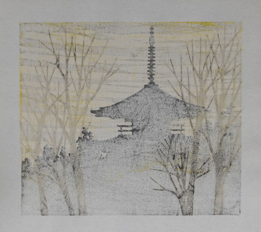 Fumio Fujita - Temple in Winter