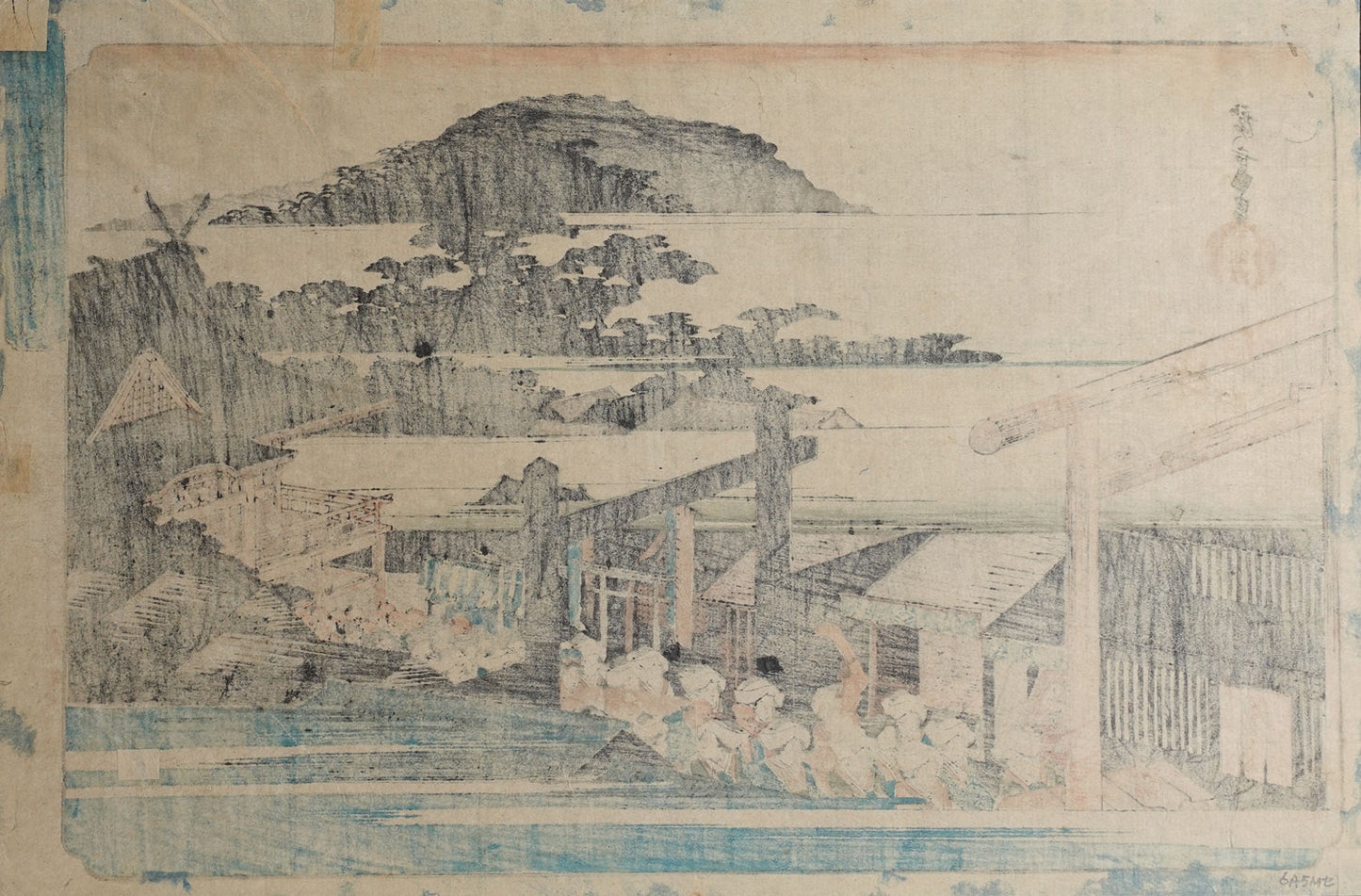 Hiroshige - Shiba Shinmei Shrine