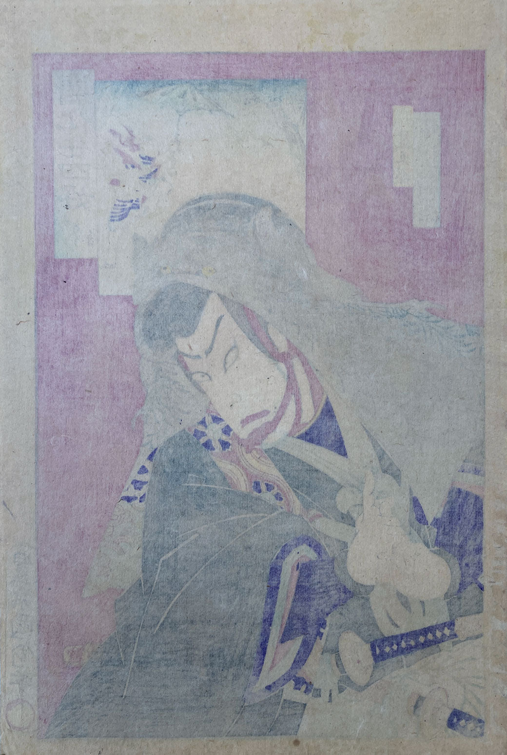 Kunichika - Bat Umbrella Bandit