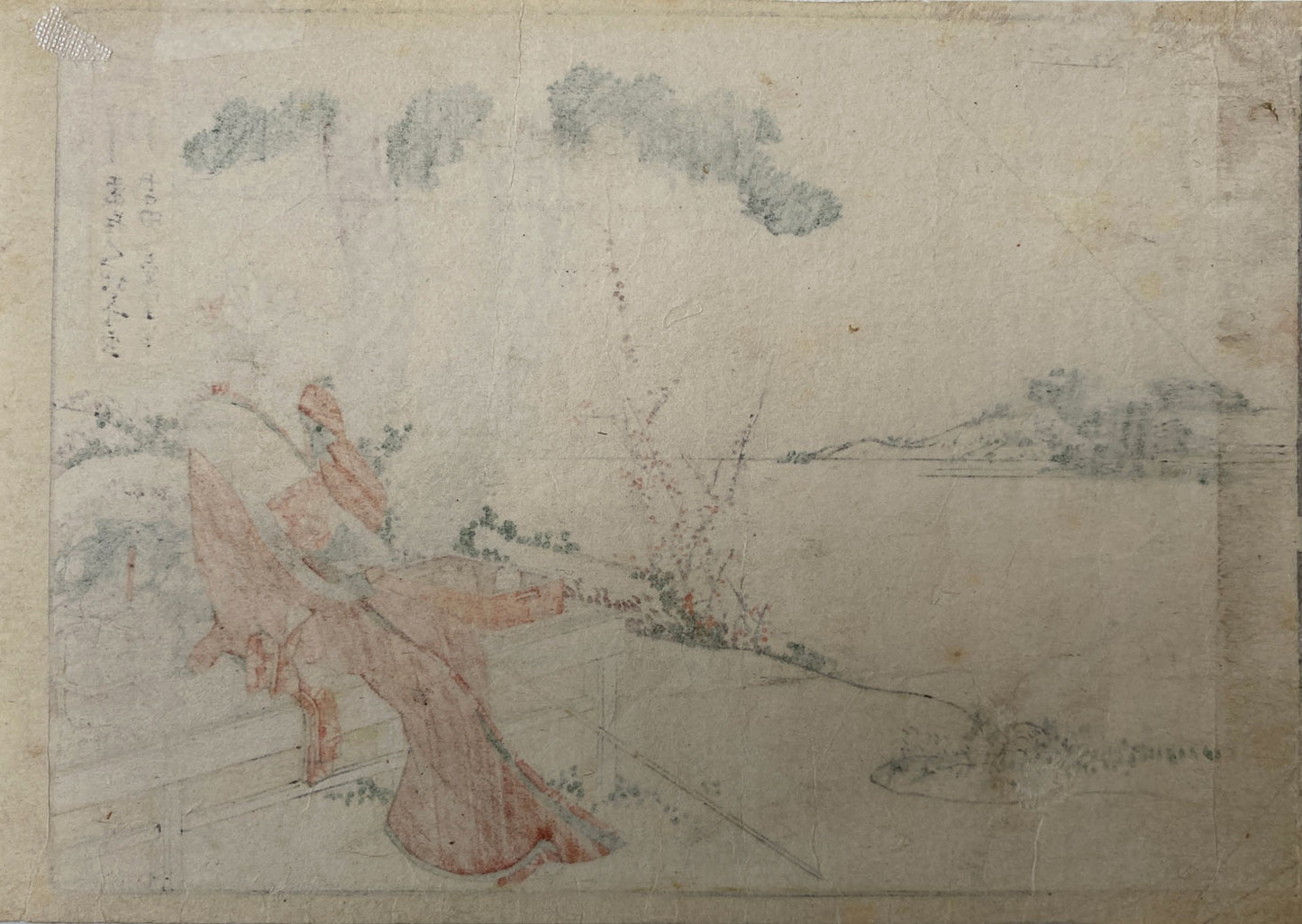 Hokusai - Woman Resting at Futagawa