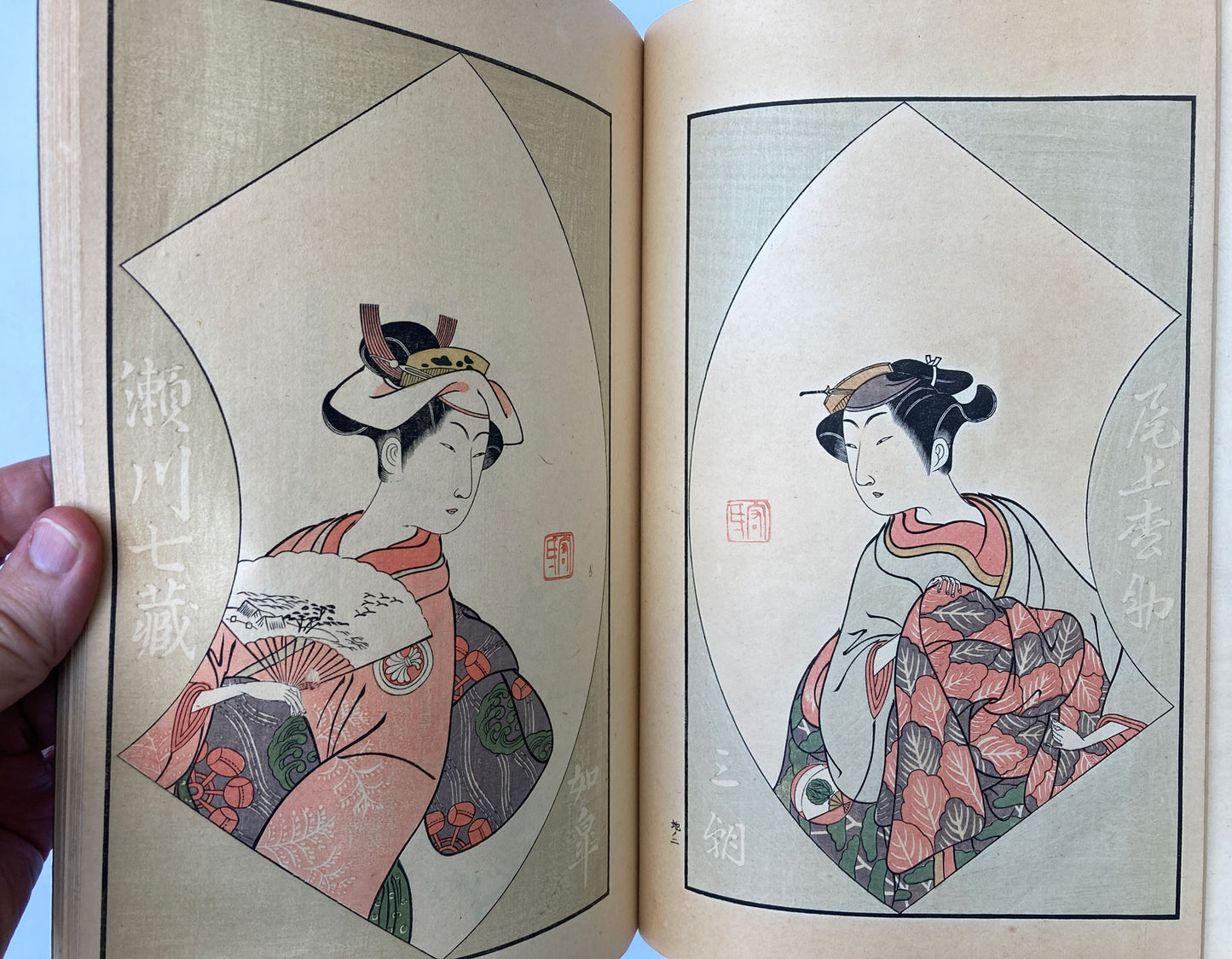 Illustration of Kabuki Performance and Actors