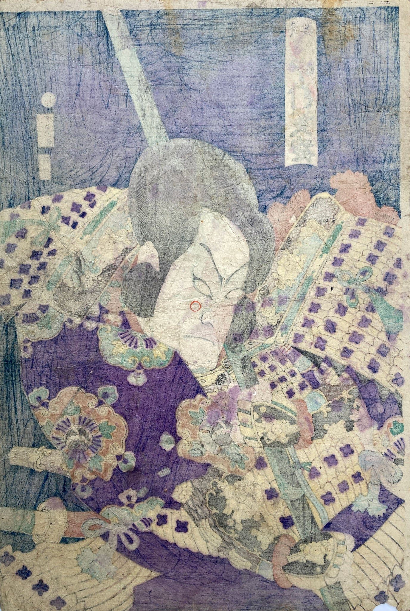 Kunichika - Nakamura Shikan in the role of Takechi Mitsuhide