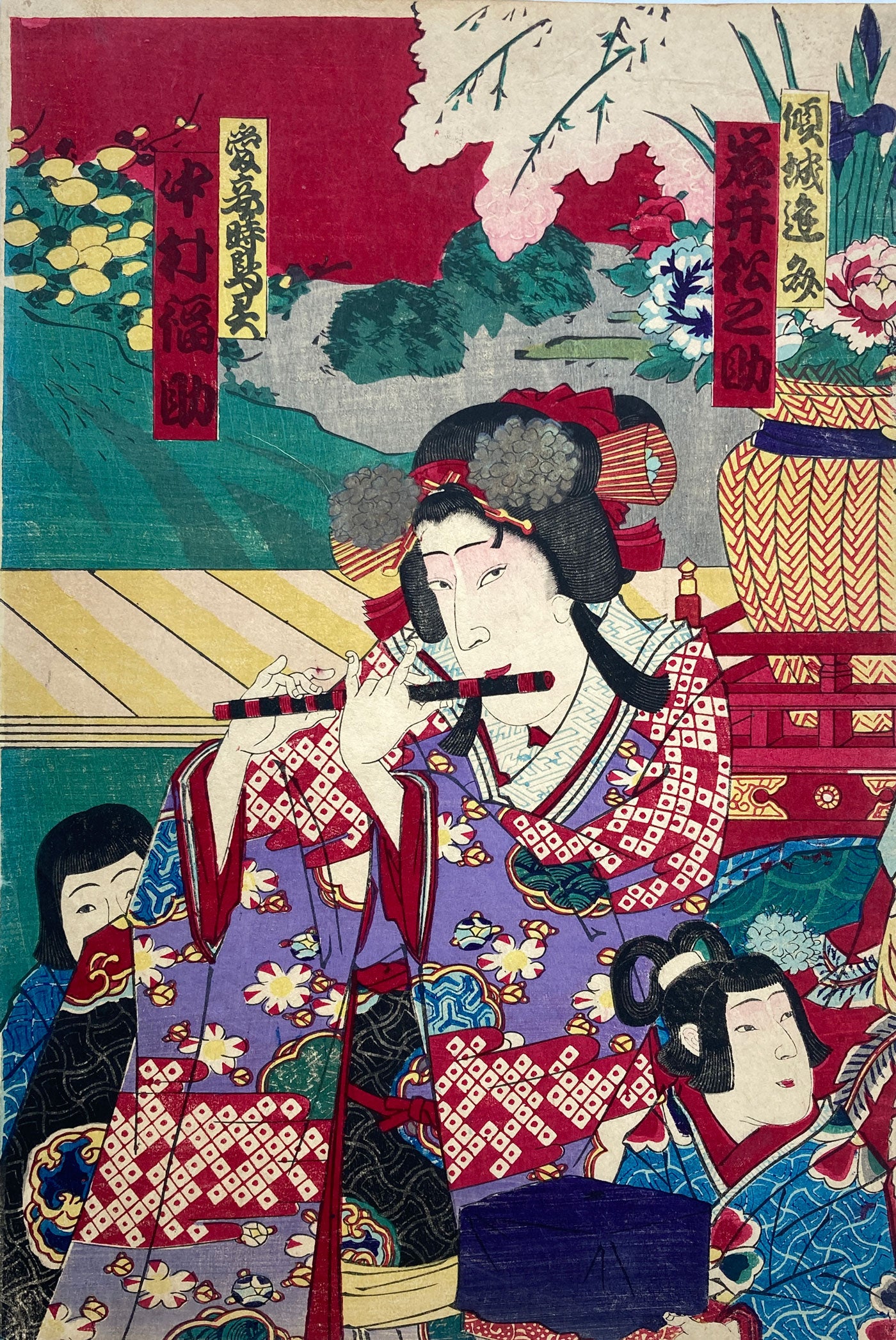 Kunimasa - Beloved Concubine Time Bird Spirit Nakamura Fukusuke