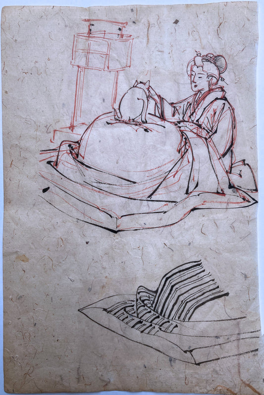 Yoshitoshi - Study for Woodcut #12