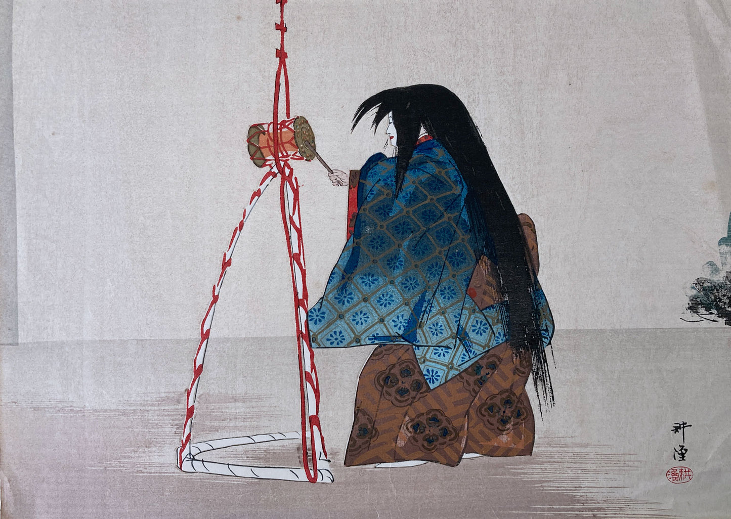 Kogyo - 7 Noh Theatre Prints