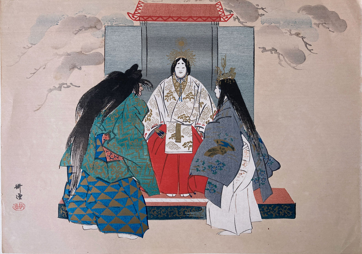 Kogyo - 7 Noh Theatre Prints