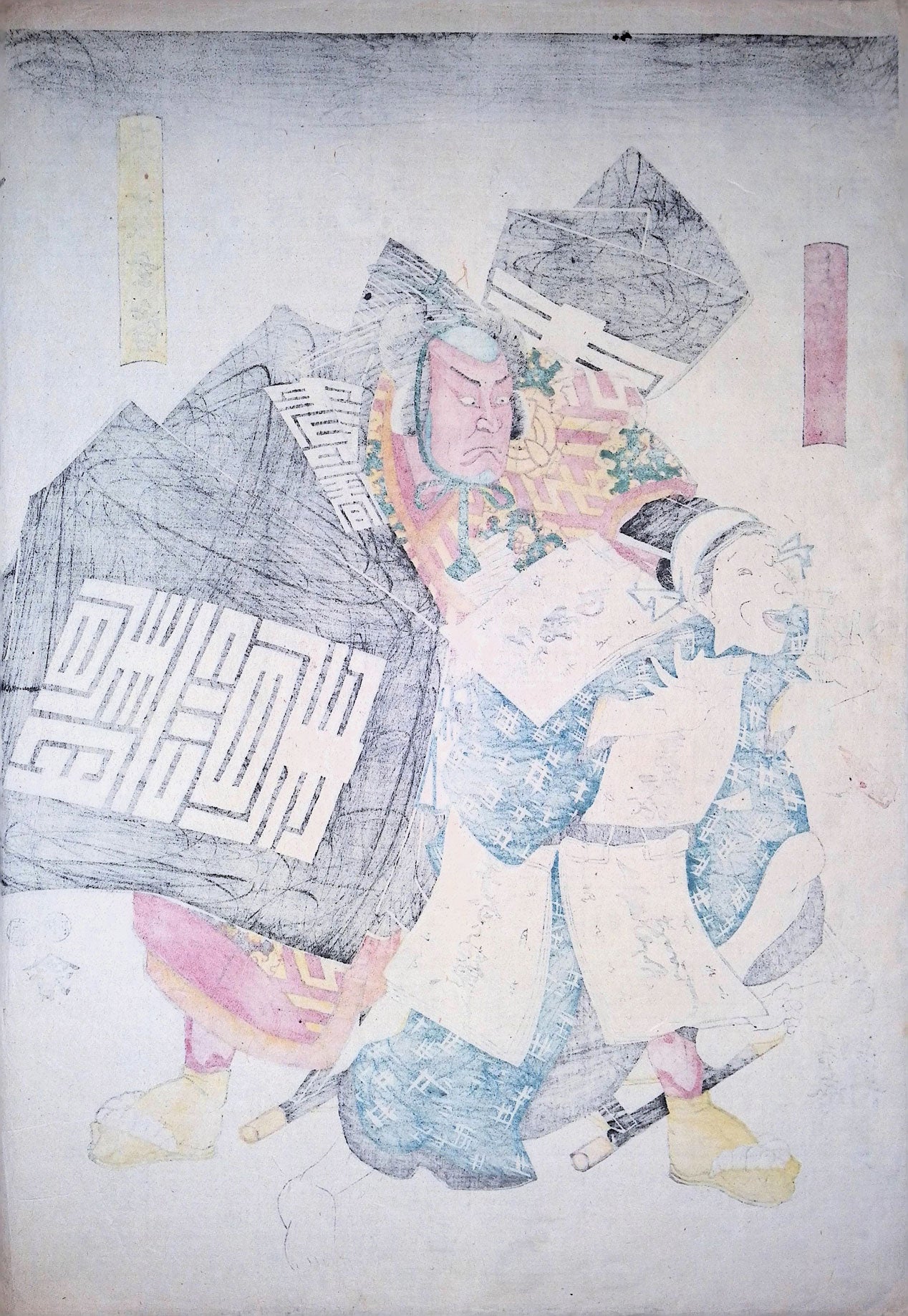 Kunisada - Shundo Genban and Yotarekuri