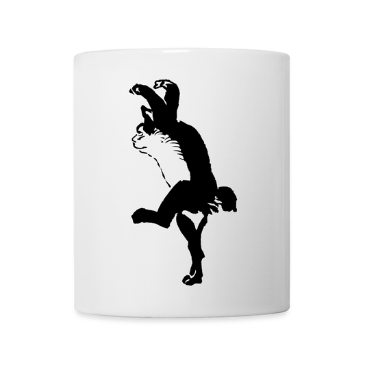 Kyosai Dancing Cat - Coffee/Tea Mug - white
