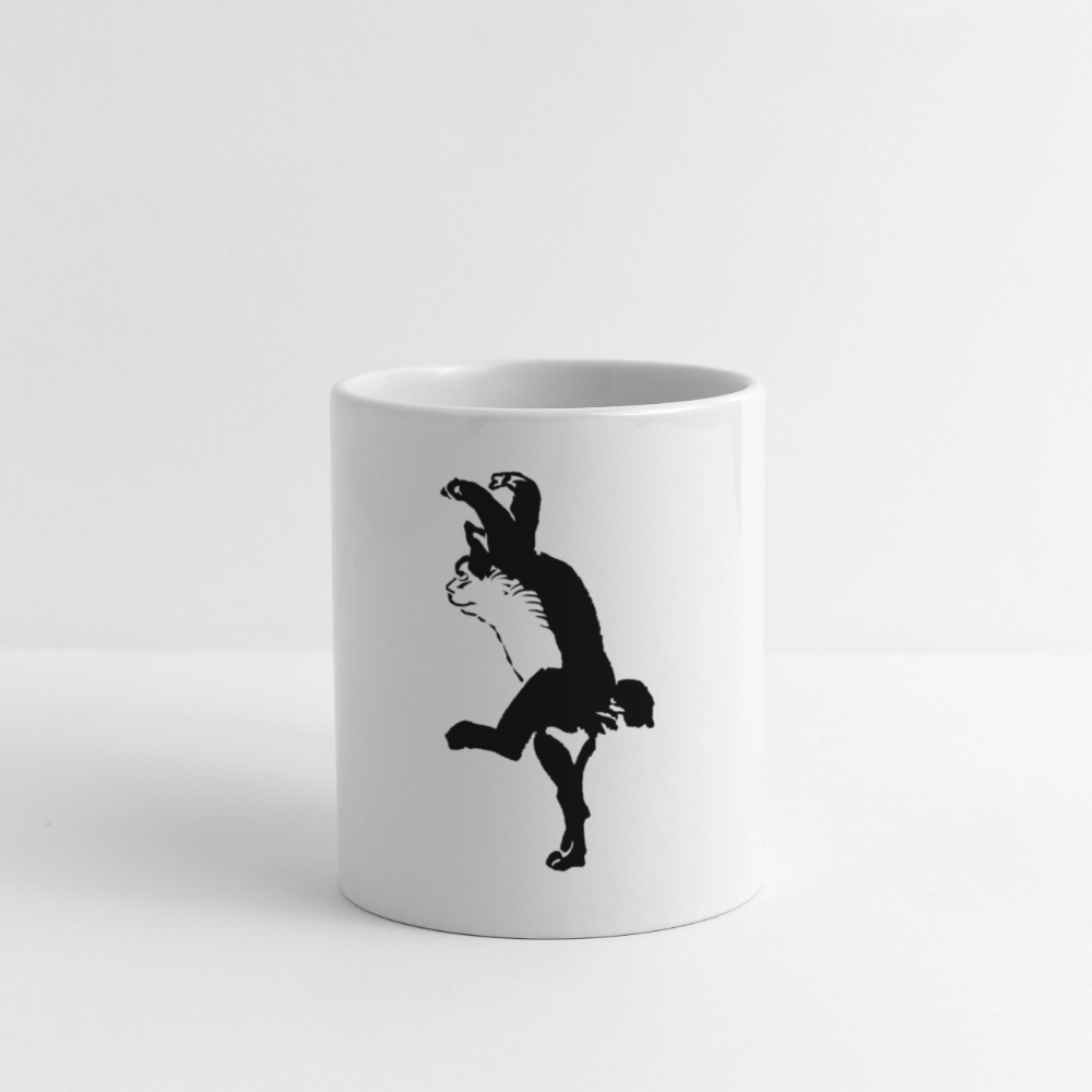 Kyosai Dancing Cat - Coffee/Tea Mug - white