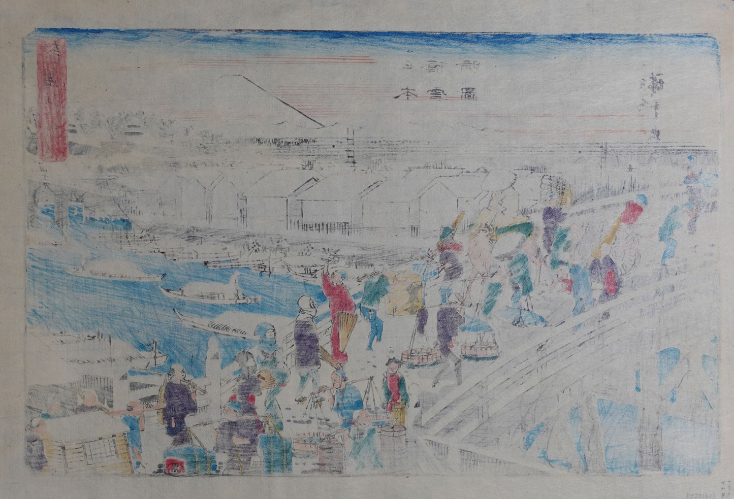 Hiroshige - Clear Weather after Snow at Nihonbashi Bridge