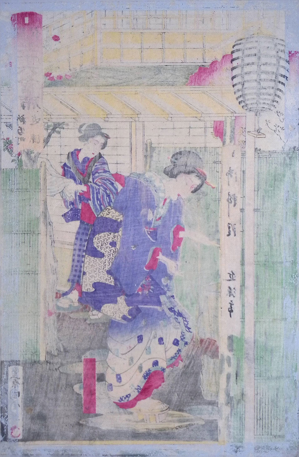 Kunichika - Restaurant Kingen in Shintomicho