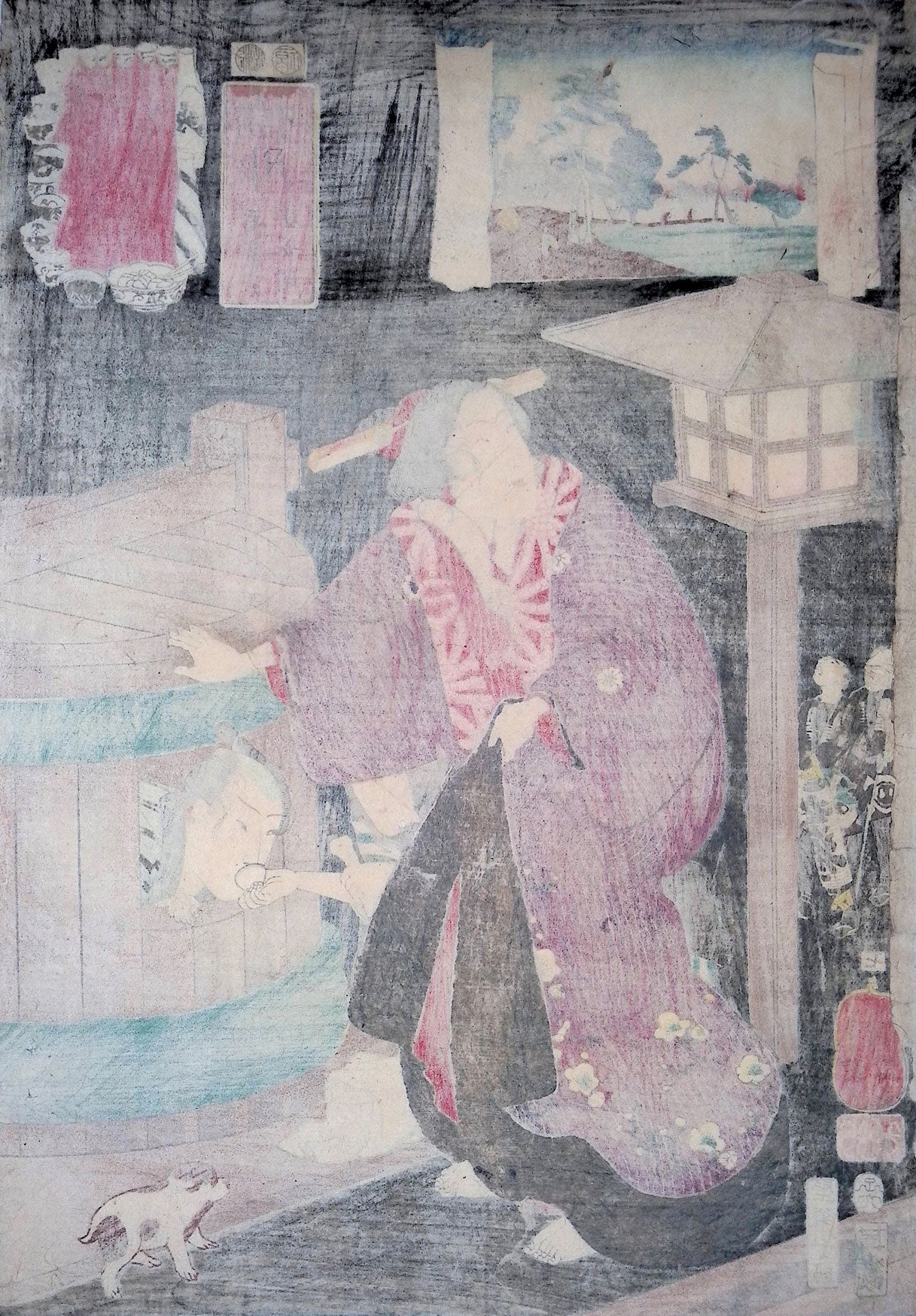 Kuniyoshi - Kisokaido Road