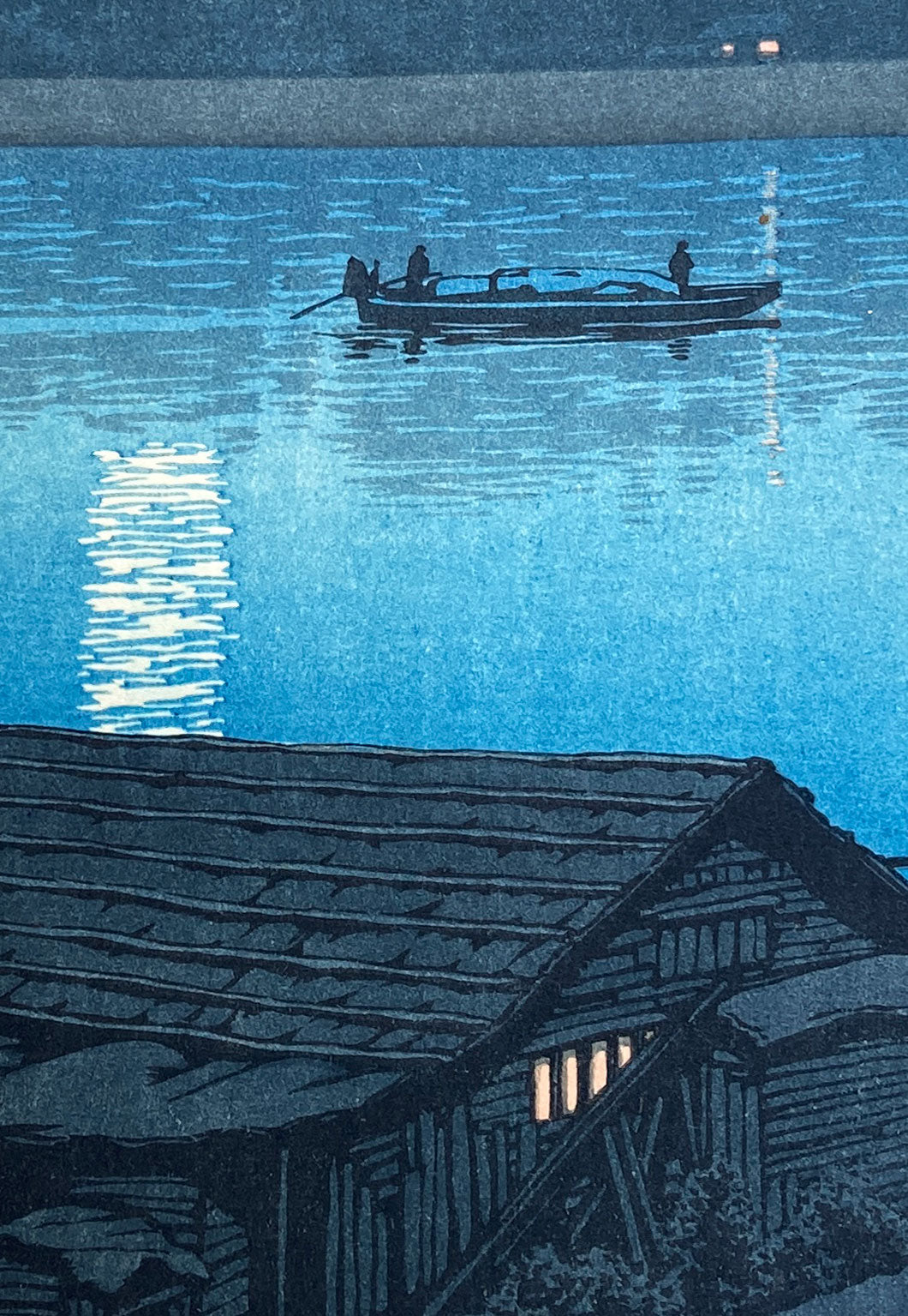 Hasui - Moon over the Arakawa River