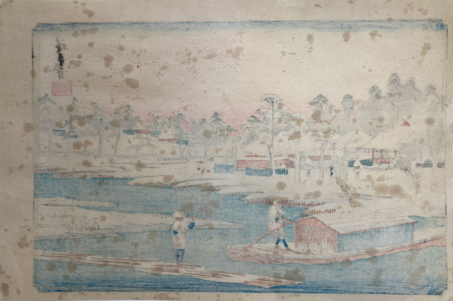 Hiroshige - Clear Weather After Snow at Masaki