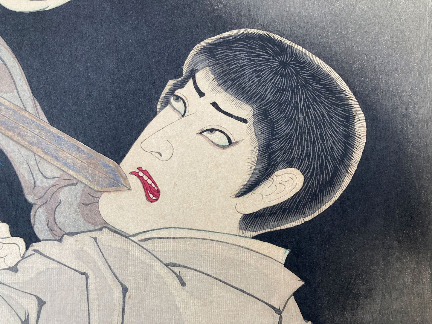 Kunichika - Fudo Myoo Threatening a Novice