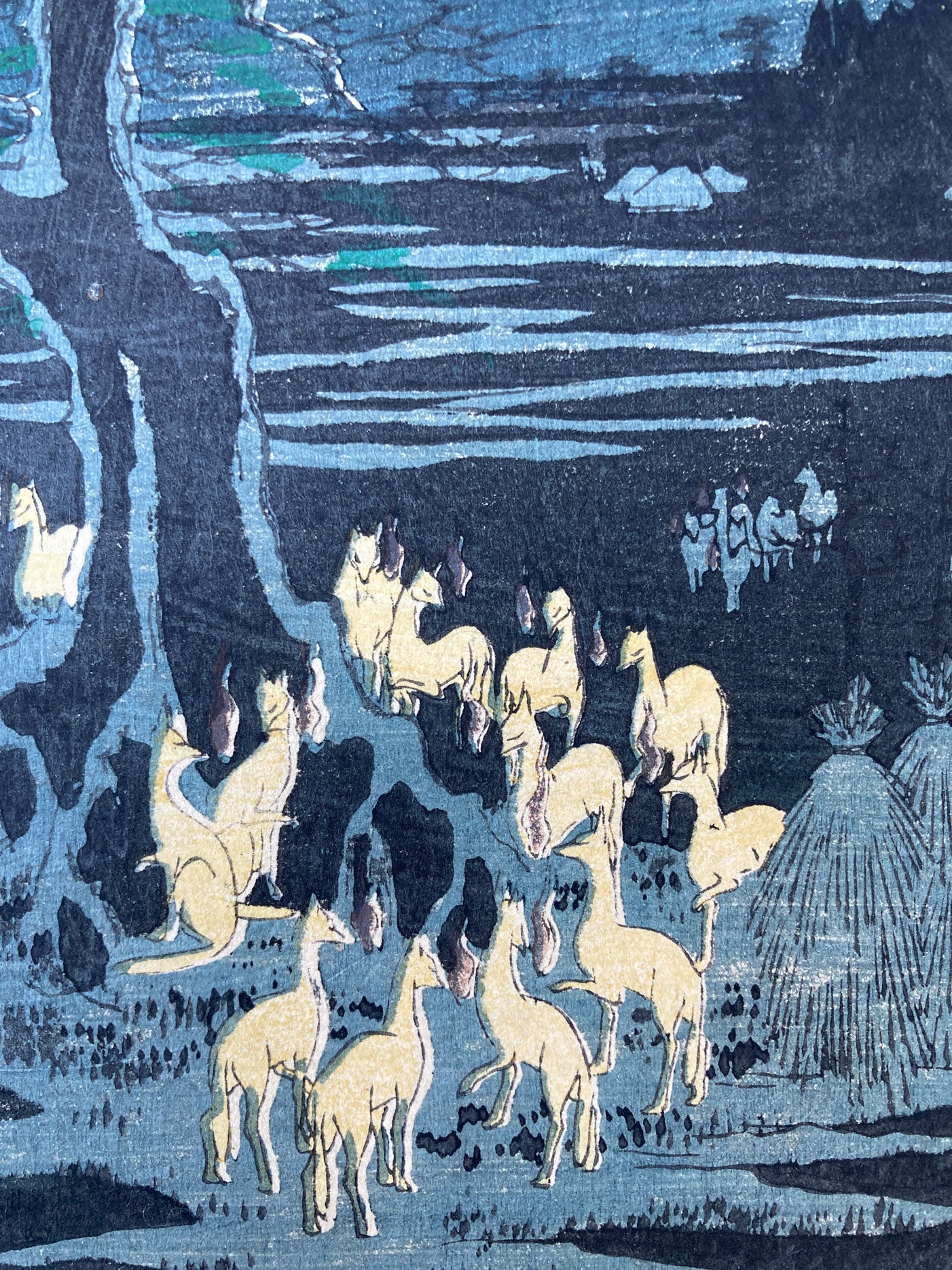 Hiroshige - New Year's Eve Foxfires