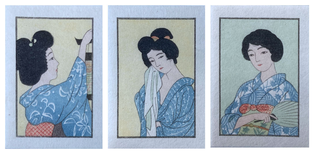 Shinsui Ito - 3 Matchbook Prints