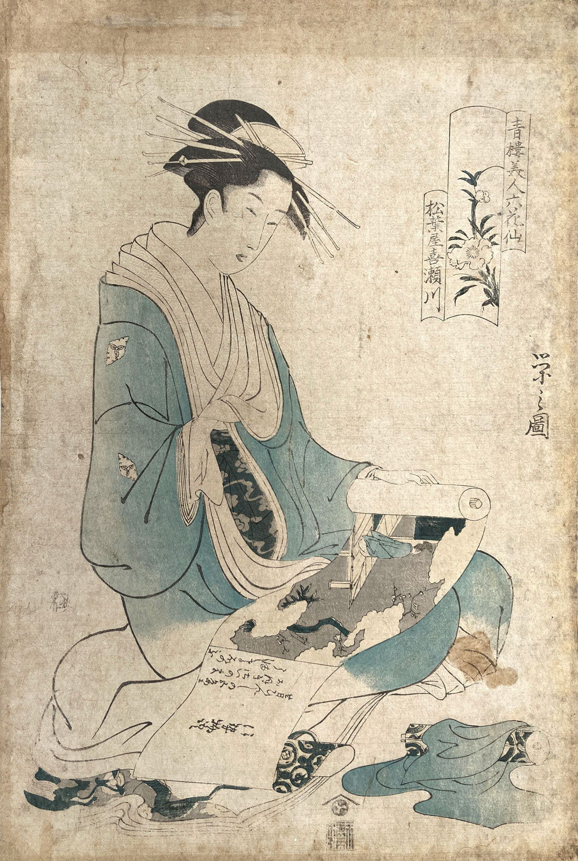 Eishi - The Courtesan Kisegawa of Matsubaya