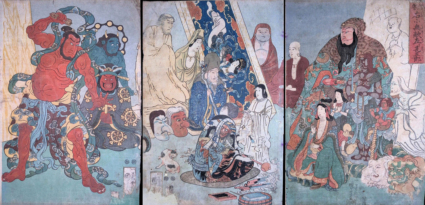 Kuniyoshi -  Incomparable Hidari Jingoro
