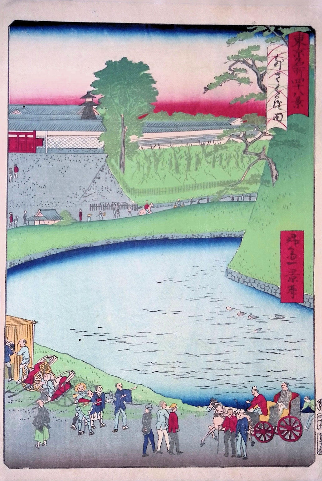 Ikkei - Famous Views of Tokyo - Outer Sakurada