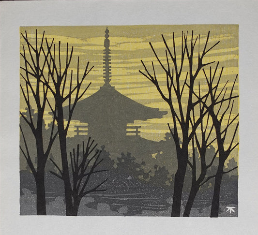 Fumio Fujita - Temple in Winter