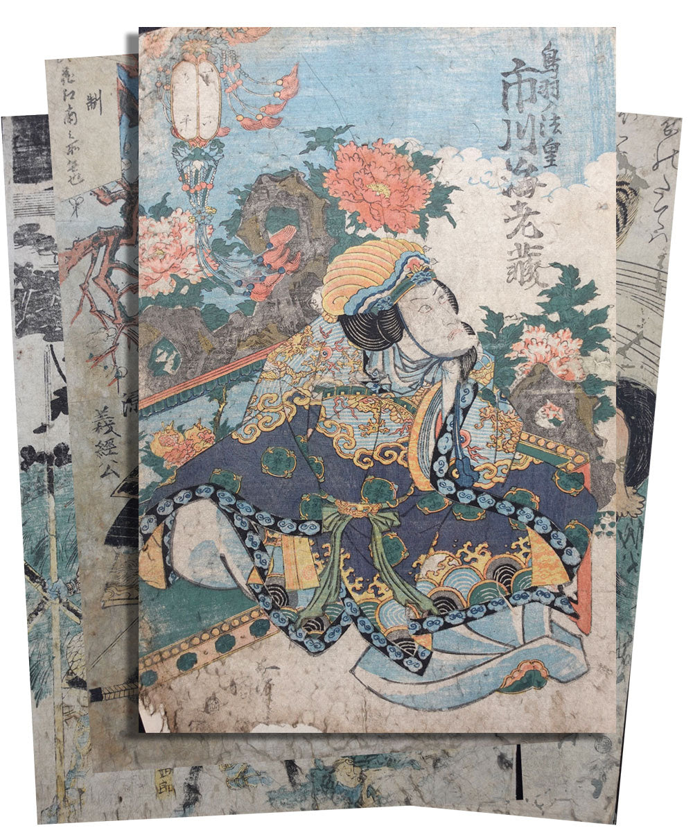 Shuntei - Grouping of 5 Prints