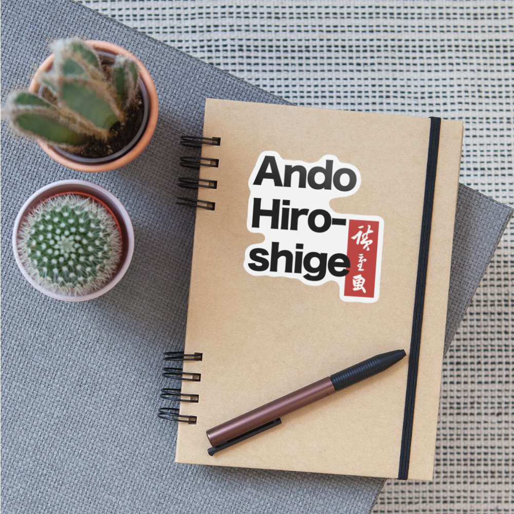 Hiroshige - Sticker - white matte