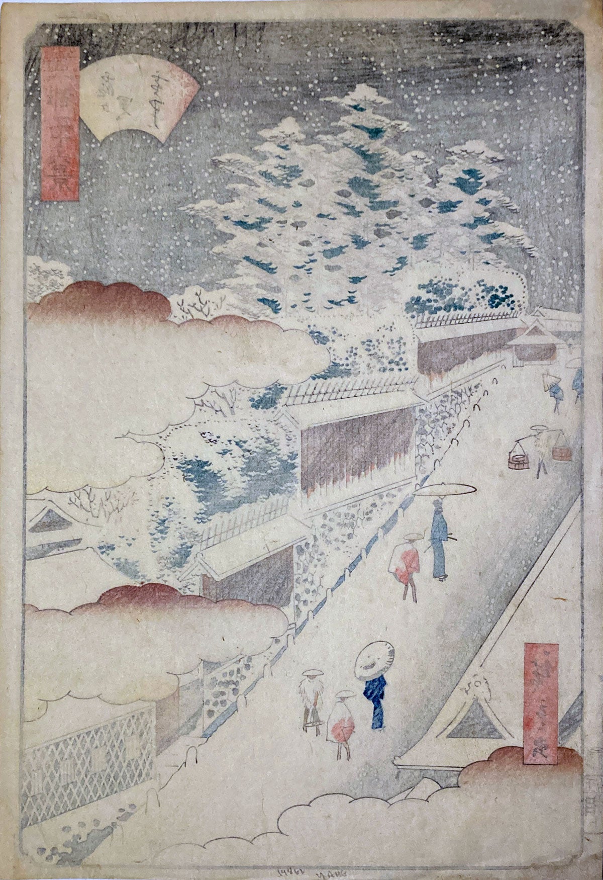 Kasumigaseki in Snow hiroshige II